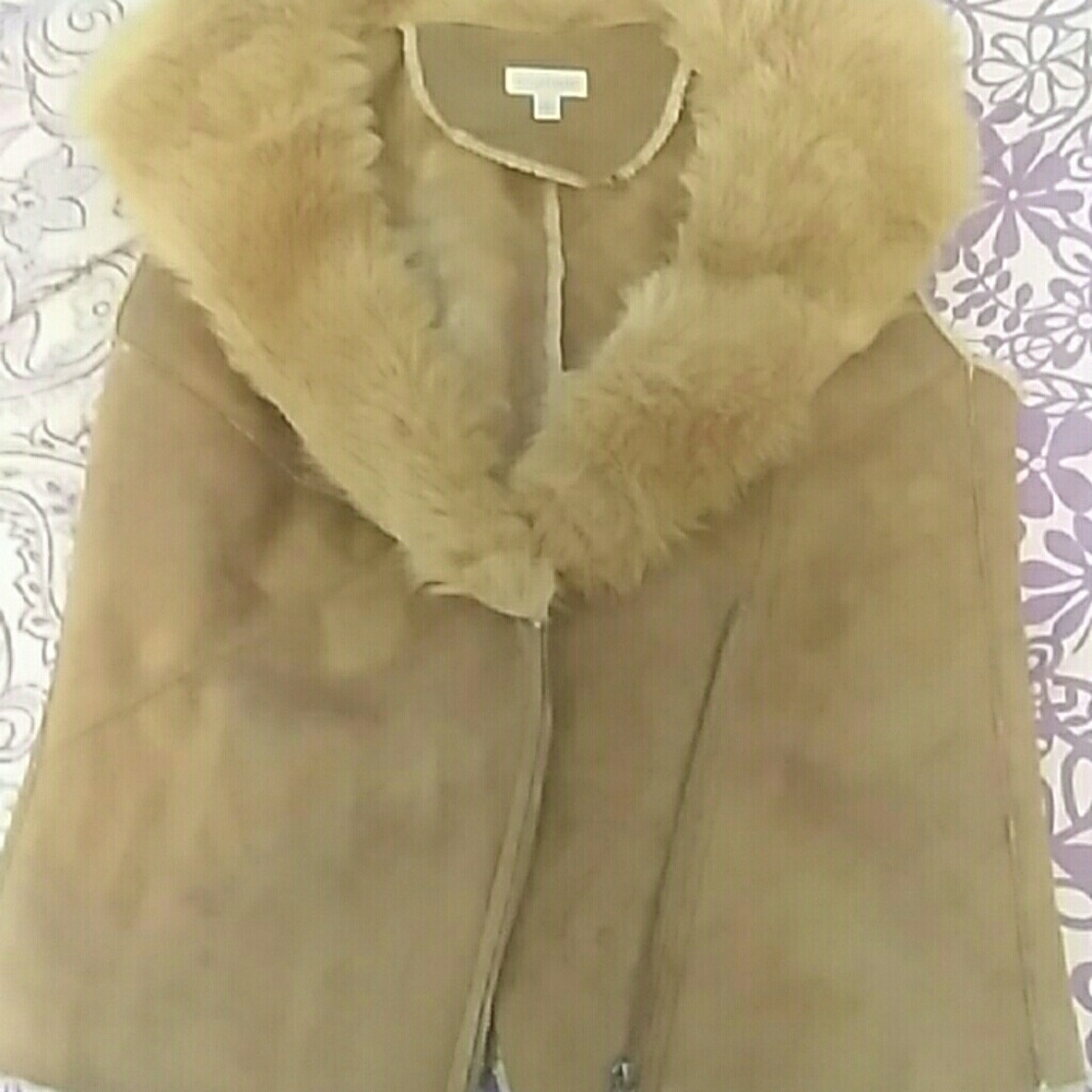 Tan Fur Vest(Small)